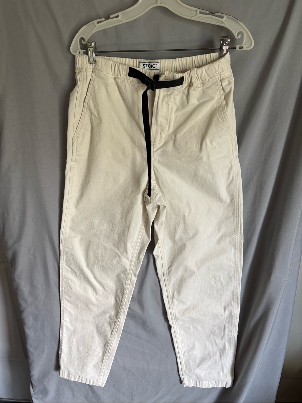 Men's Cream Casual Drawstring Pants